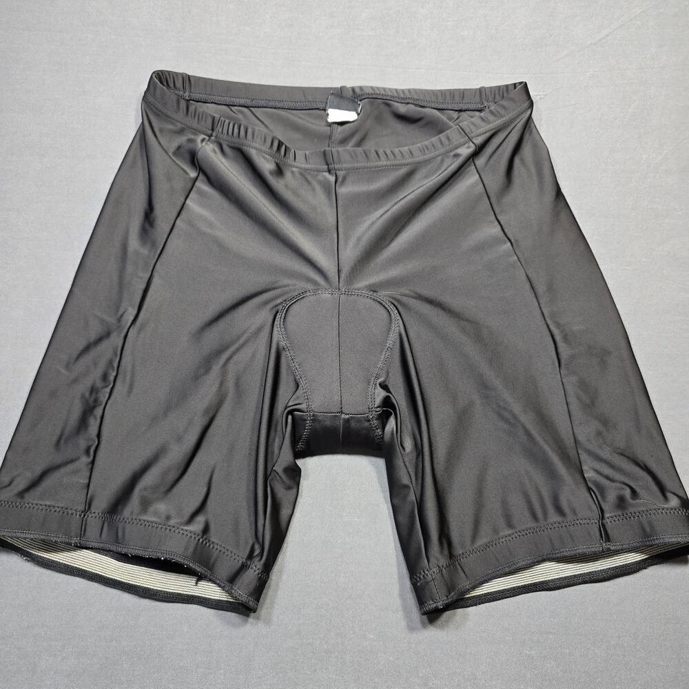 Canari Bicycle Cycling Shorts Black Stretch Waist Padded Mens Size M Logo Sporty